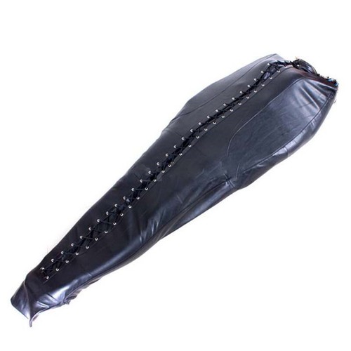 Black faux leather full - black,