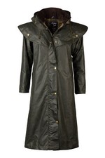 Ladies long wax jacket - ladies,
