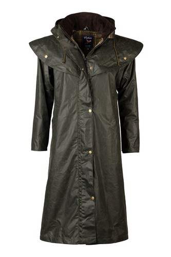Ladies long wax jacket - ladies,