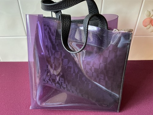 Furla purple pvc handbag with - furla,