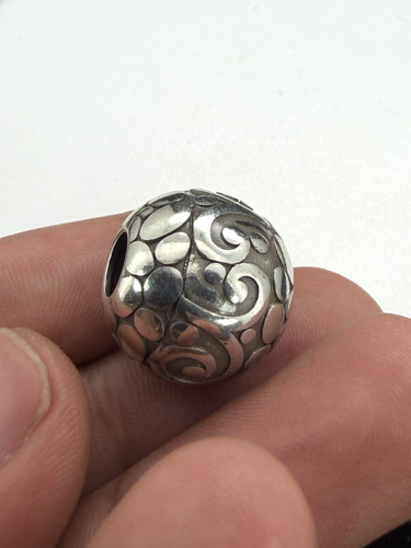 Sterling silver swirl - sterling, designed