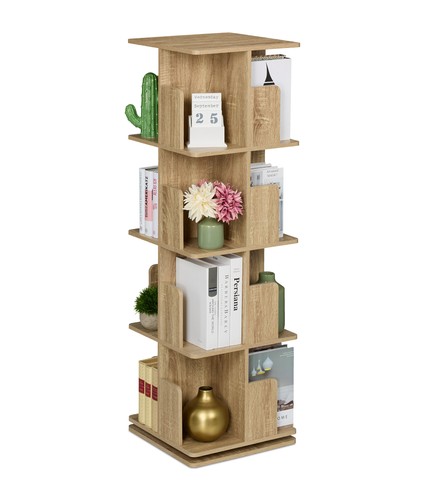 Rotating bookshelf book tower - rotating,