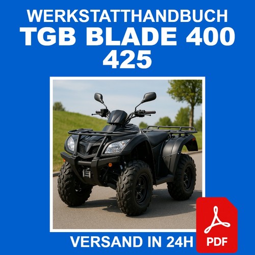 Workshop manual tgb - manual, 400