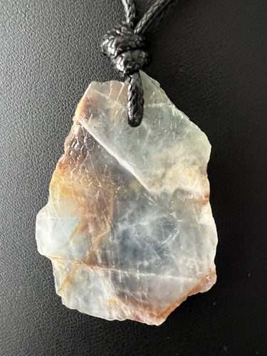 Rainbow fluorite slab pendant - slab,