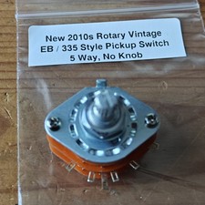 New 10s Rotary Guitar 5w 5 Way Tone Pickup Selector Switch No Tip Varitone Style