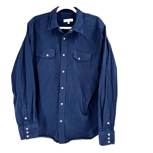 Blue ranchwear pearl snap - ranchwear,