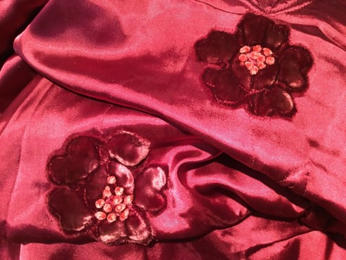 Antique silk satin bedroom - antique,