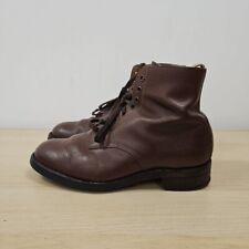 Sanders 5444T Brown Leather Lace Up Ankle Derby Casual England Boots Size Uk 9