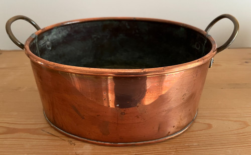 Vintage copper cooking pot - vintage,