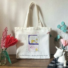 Lazy Egg Canvas Tote – Cute Eco Reusable Bag Gift
