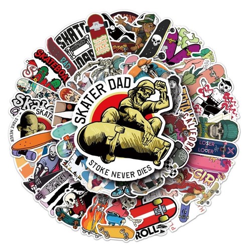 Pcs sticker set - pcs, skateboard