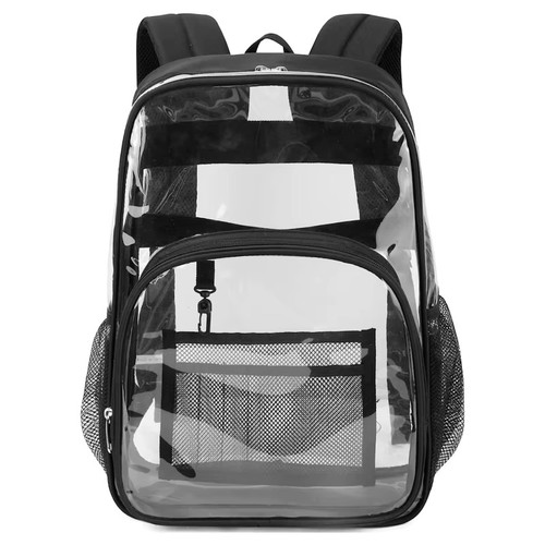 Clear transparent backpack - transparent,