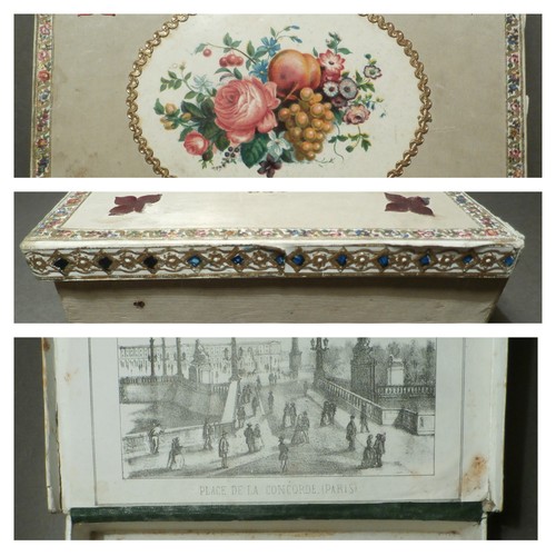 Victorian card wood sewing - card,