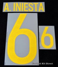 Official Spain A.iniesta 6 euro 2016 Football Name/number Set Home Dekographics