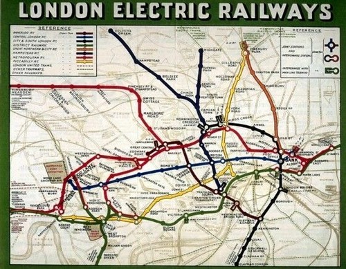 Vintage old transport poster - old,