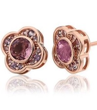 Clogau Rare Jewel Bloom Rose Gold Pink Tourmaline Stud Earrings
