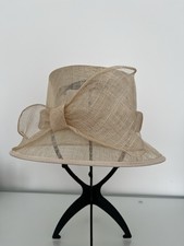 M&S Ladies Cream Sinamay Straw