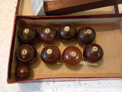 Antique set billiard billiards - antique,