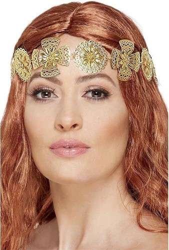 Ladies gold medieval headband - ladies,