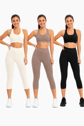 Ladies plain capri - ladies, 3/4