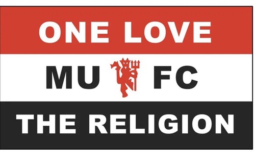 Manchester united flag 6ft - 6ft, x