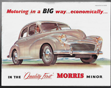 Morris Minor 800cc 1954-1955 UK Market Brochure Saloon Traveller Convertible