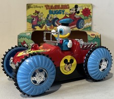 1960's Walt Disney Tumbling Buggy Donald Duck Batter Operated Model Boxed
