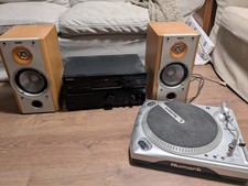 hifi system with numark turntable, denon amp, pioneer cd and Sony speakers