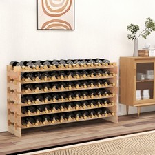 Large Capacity Wood Wine Rack