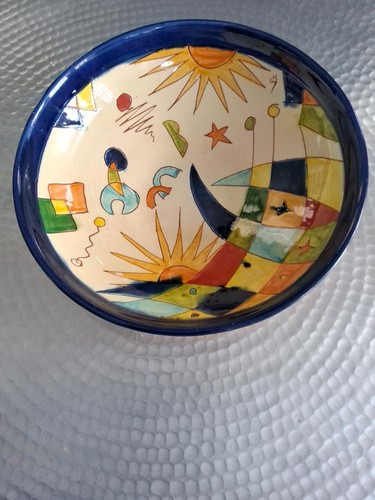 Large vintage hand painted - large, hand-painted