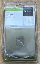Fusion Polished Square Newel Post Cap for 9.5CM Brushed Nickel Finish MMSQCB New