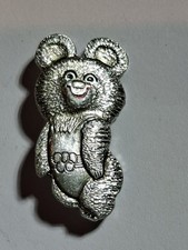 Misha Bear Pin Badge 1980