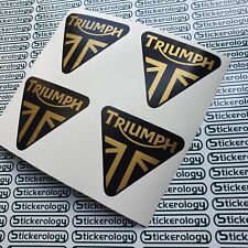 4 X TRIUMPH III STICKERS GOLD