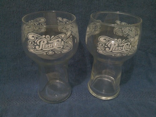 Pepsi cola retro vintage glass - vintage,