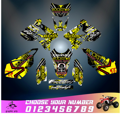 Suzuki drz400sm graphics kit - graphics,