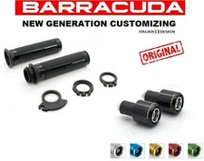 BLACK RACE knobs + counterweights for motorcycle scooter maxiscooter CR&S CEZETA CFMOTO