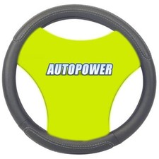 Van Mini Bus Caravan Large Steering Wheel Cover Glove Soft Grip All Black 37-39