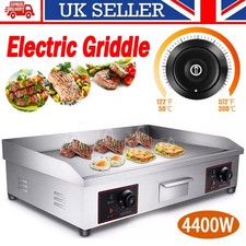 73cm Large Commercial Electric Griddle Countertop Hot Plate Bacon Grill Kitchen