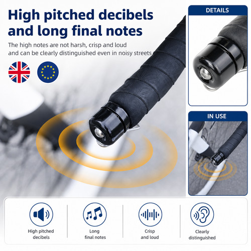 Bicycle handlebar bell black - handlebar,