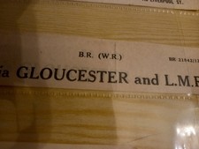British Railway- Luggage Label - Via Gloucester And LMR .
