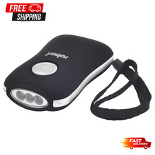 Rolson Torch Hand Press Wind Up Crank 3 LED Flashlight - Uk free delivery -