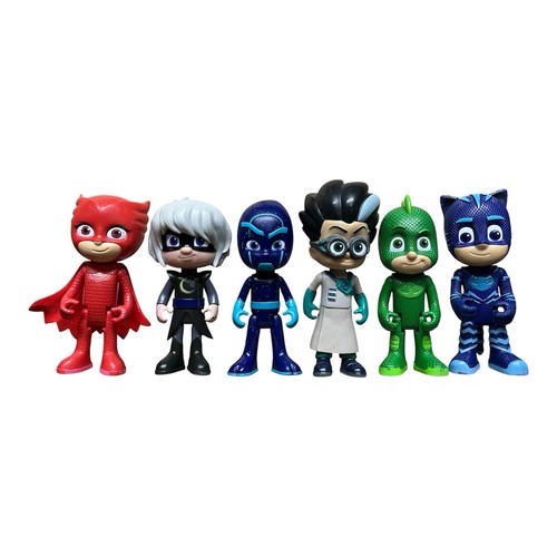 Masks talking figures x6 - pj,