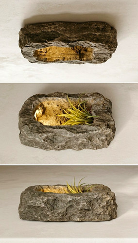 Wall mounted rock lookalike - wall,