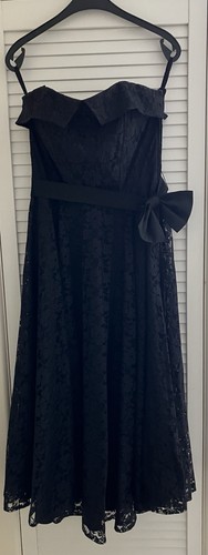 Beautiful vintage black lace - black,
