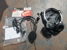 Labtec Headset & Boom Mic LVA-8420 &  iSymphony Padded Stereo Headphones W/ Case