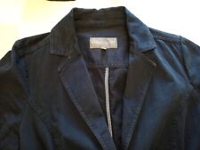 Laura Ashley Ladies Jacket Sz8 Denim Material Two Button Closure Regular Fit 