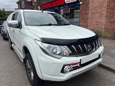 Black Mitsubishi L200 2015-2019 Bonnet Guard Protector Acrylic