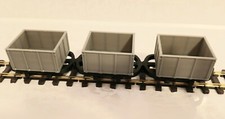 0-16.5 narrow gauge Set Of 3 Steel Sided Wagons