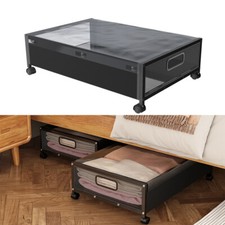 Under Bed Storage Box Bag with Wheels Rolling Storage Clothes Shoes Containers
