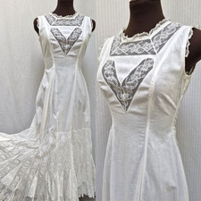 Antique 1900's White Cotton &